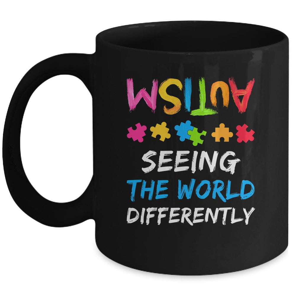 Autism Awareness Month Support Seeing The World Differently Mug | teecentury