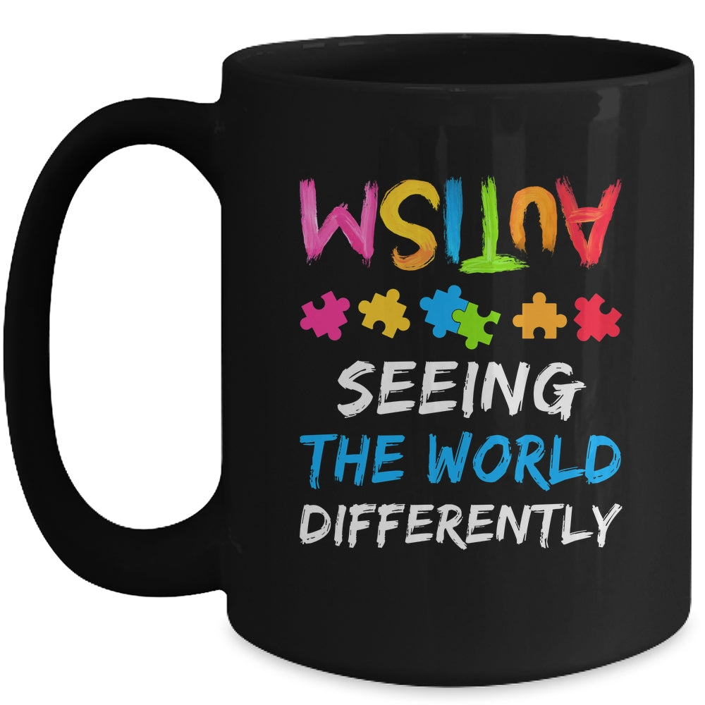 Autism Awareness Month Support Seeing The World Differently Mug | teecentury