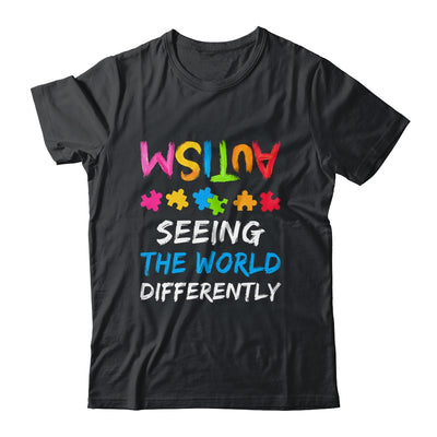 Autism Awareness Month Support Seeing The World Differently Shirt & Hoodie | teecentury