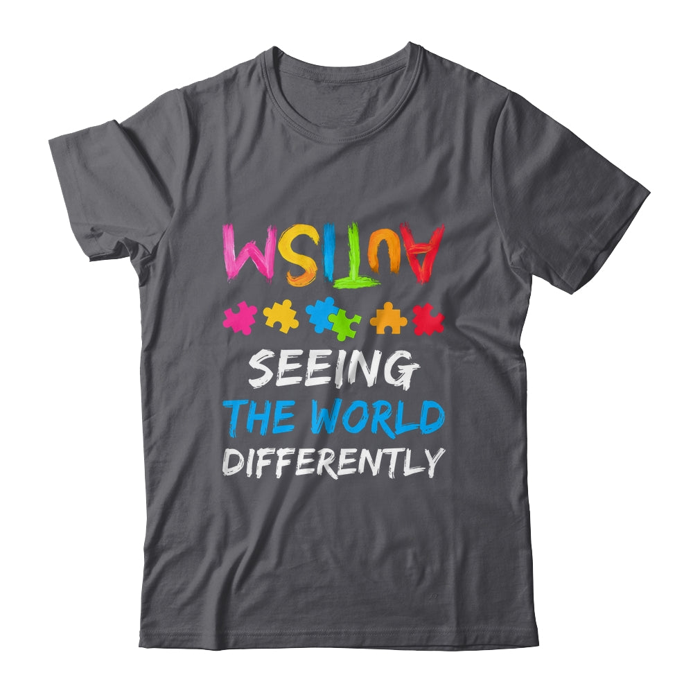Autism Awareness Month Support Seeing The World Differently Shirt & Hoodie | teecentury