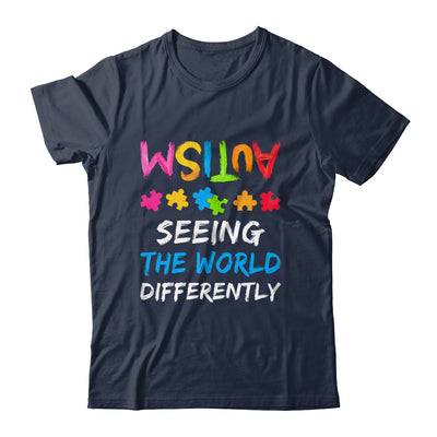 Autism Awareness Month Support Seeing The World Differently Shirt & Hoodie | teecentury