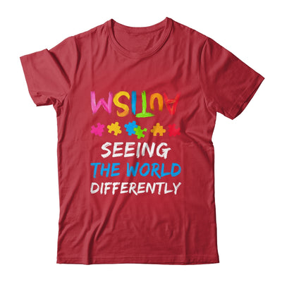 Autism Awareness Month Support Seeing The World Differently Shirt & Hoodie | teecentury