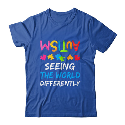 Autism Awareness Month Support Seeing The World Differently Shirt & Hoodie | teecentury
