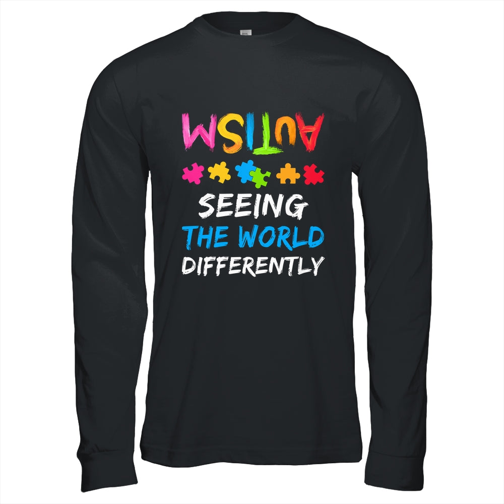 Autism Awareness Month Support Seeing The World Differently Shirt & Hoodie | teecentury