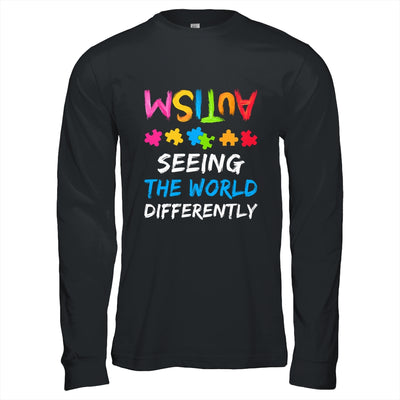 Autism Awareness Month Support Seeing The World Differently Shirt & Hoodie | teecentury