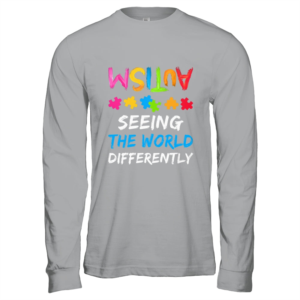 Autism Awareness Month Support Seeing The World Differently Shirt & Hoodie | teecentury