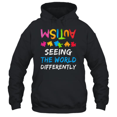 Autism Awareness Month Support Seeing The World Differently Shirt & Hoodie | teecentury