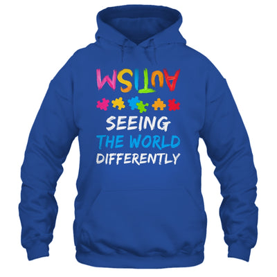 Autism Awareness Month Support Seeing The World Differently Shirt & Hoodie | teecentury