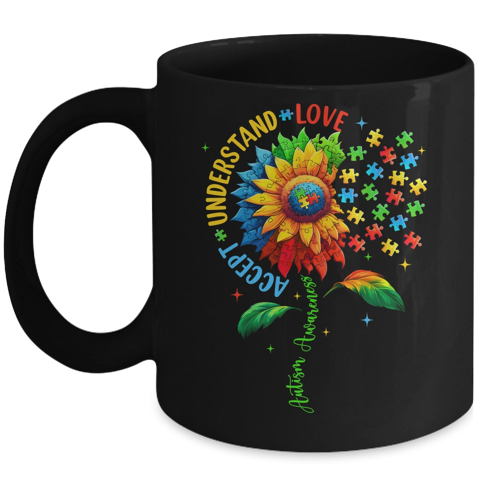Autism Awareness Sunflower Men Women Kids Autism Sunflower Mug | teecentury