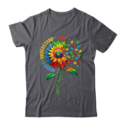 Autism Awareness Sunflower Men Women Kids Autism Sunflower Shirt & Tank Top | teecentury