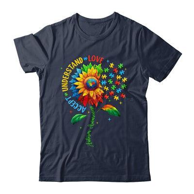 Autism Awareness Sunflower Men Women Kids Autism Sunflower Shirt & Tank Top | teecentury