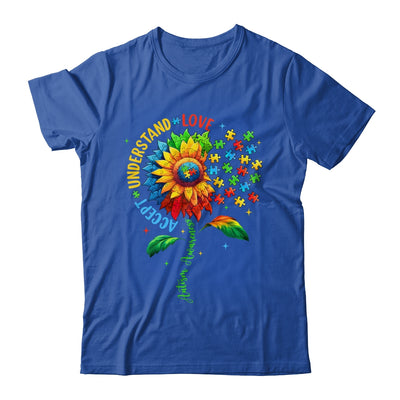Autism Awareness Sunflower Men Women Kids Autism Sunflower Shirt & Tank Top | teecentury