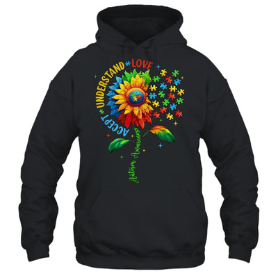 Autism Awareness Sunflower Men Women Kids Autism Sunflower Shirt & Tank Top | teecentury