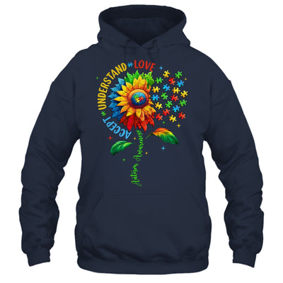 Autism Awareness Sunflower Men Women Kids Autism Sunflower Shirt & Tank Top | teecentury