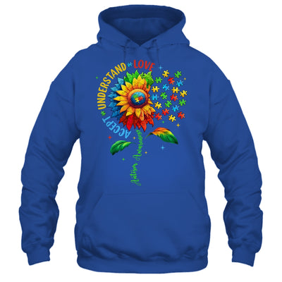 Autism Awareness Sunflower Men Women Kids Autism Sunflower Shirt & Tank Top | teecentury