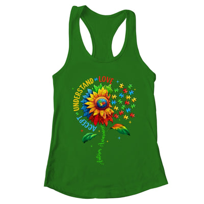 Autism Awareness Sunflower Men Women Kids Autism Sunflower Shirt & Tank Top | teecentury