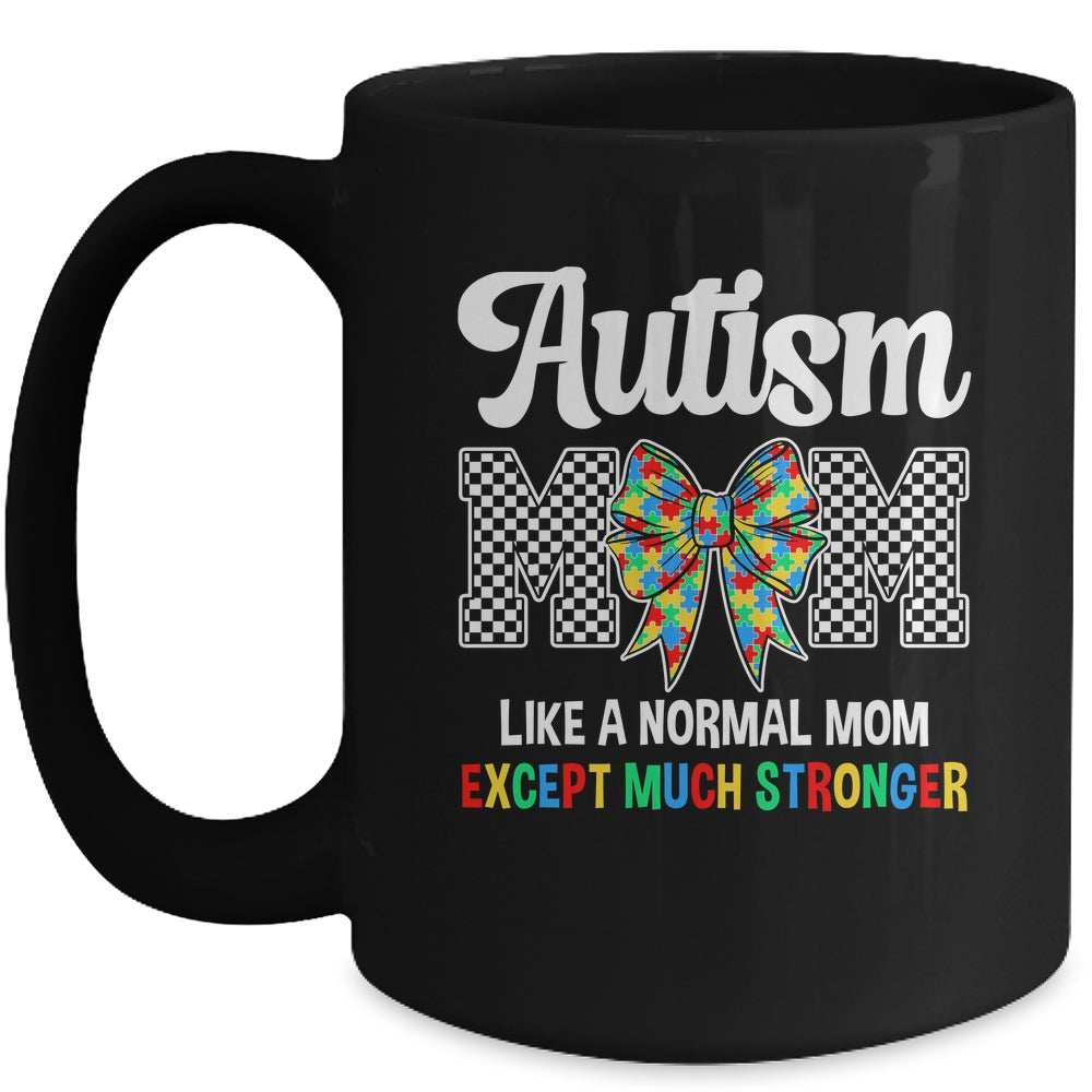 Autism Mom Coquette Bow Mama Mother's Day Autism Awareness Mug | teecentury