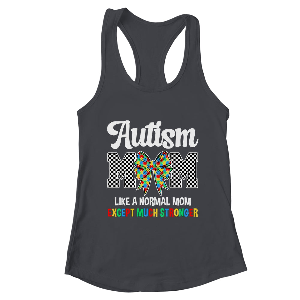 Autism Mom Coquette Bow Mama Mother's Day Autism Awareness Shirt & Tank Top | teecentury