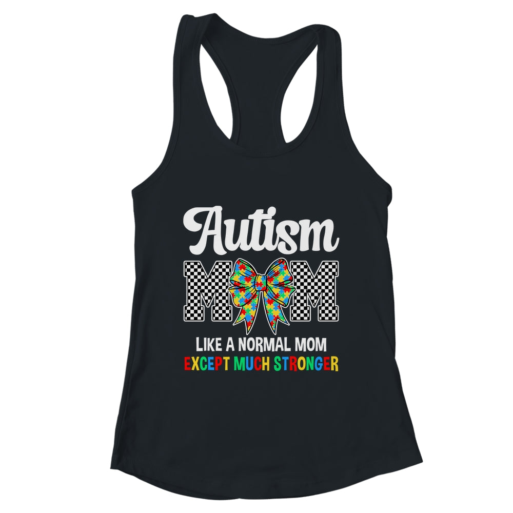 Autism Mom Coquette Bow Mama Mother's Day Autism Awareness Shirt & Tank Top | teecentury