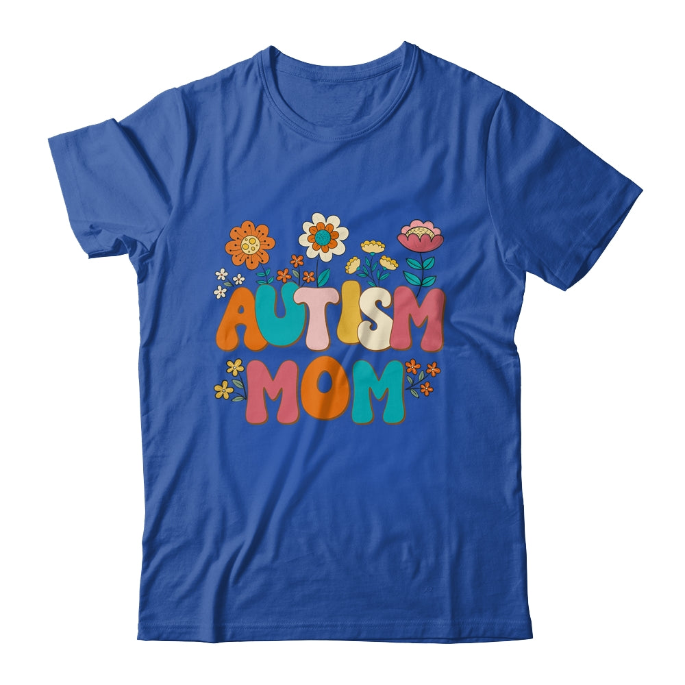 Autism Mom Mama Vintage Groovy Autism Awareness Day Women Shirt & Tank Top | teecentury