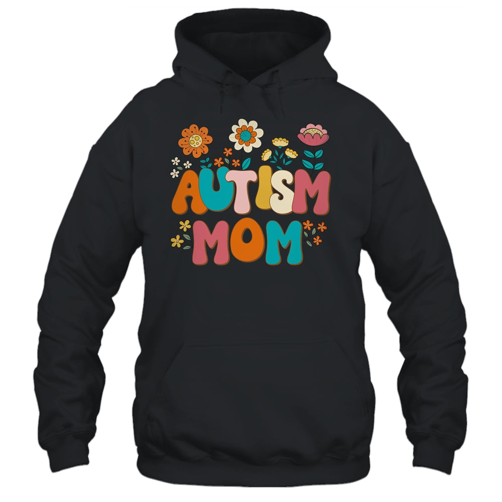 Autism Mom Mama Vintage Groovy Autism Awareness Day Women Shirt & Tank Top | teecentury