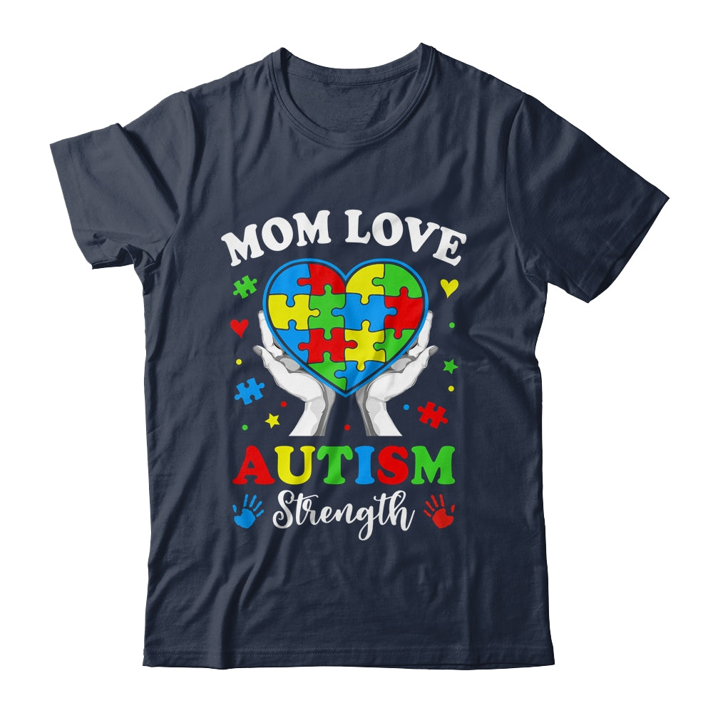 Autism Mom Strength Autism Awareness Support Love Design Shirt & Tank Top | teecentury
