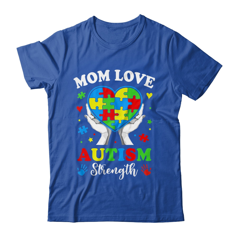 Autism Mom Strength Autism Awareness Support Love Design Shirt & Tank Top | teecentury