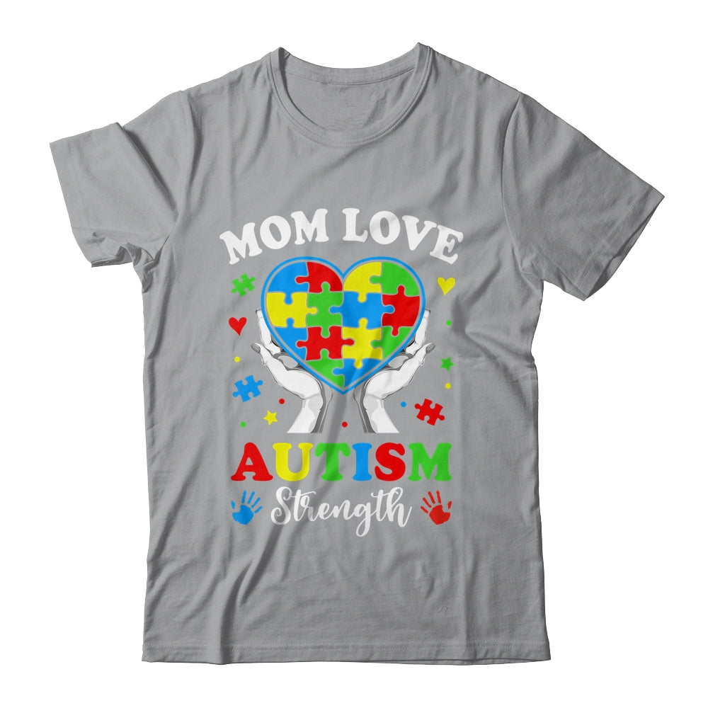 Autism Mom Strength Autism Awareness Support Love Design Shirt & Tank Top | teecentury