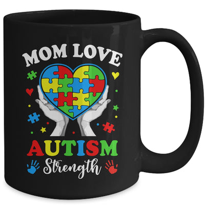 Autism Mom Strength Autism Awareness Support Love Design Mug | teecentury