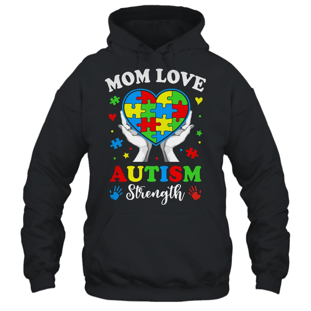 Autism Mom Strength Autism Awareness Support Love Design Shirt & Tank Top | teecentury