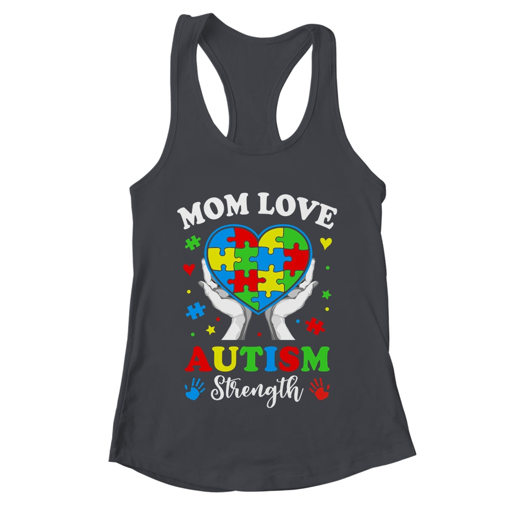 Autism Mom Strength Autism Awareness Support Love Design Shirt & Tank Top | teecentury