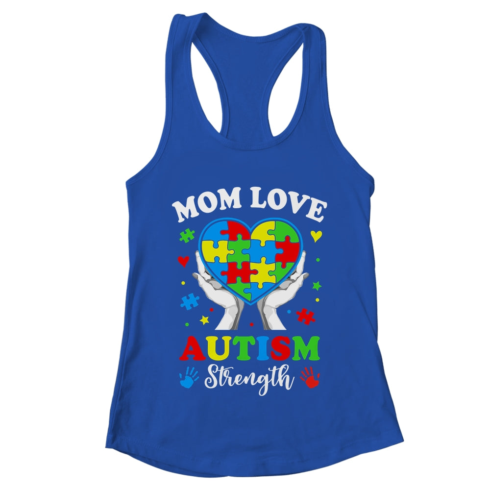 Autism Mom Strength Autism Awareness Support Love Design Shirt & Tank Top | teecentury