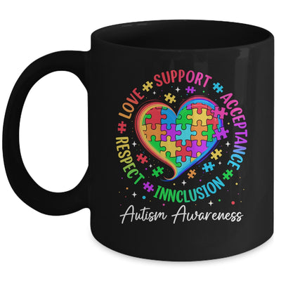 Autism Respect Love Inclusion Acceptance Awareness Support Mug | teecentury