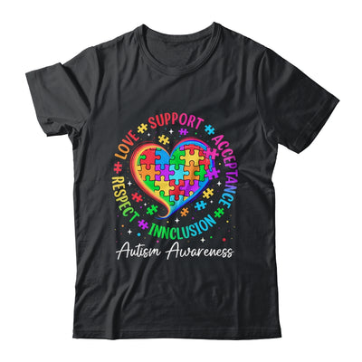 Autism Respect Love Inclusion Acceptance Awareness Support Shirt & Tank Top | teecentury