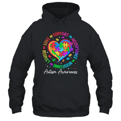 Autism Respect Love Inclusion Acceptance Awareness Support Shirt & Tank Top | teecentury