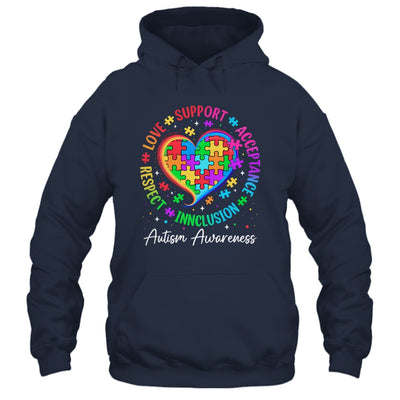 Autism Respect Love Inclusion Acceptance Awareness Support Shirt & Tank Top | teecentury