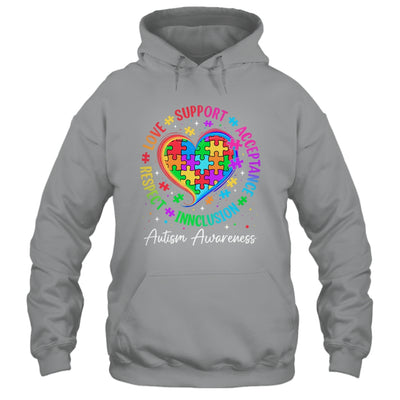 Autism Respect Love Inclusion Acceptance Awareness Support Shirt & Tank Top | teecentury