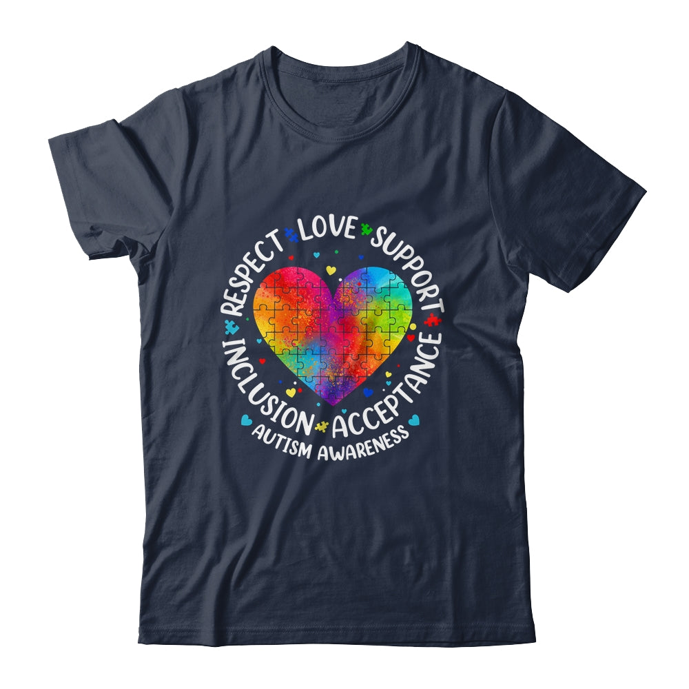 Autism Respect Love Inclusion Acceptance Awareness Women Kid Shirt & Hoodie | teecentury