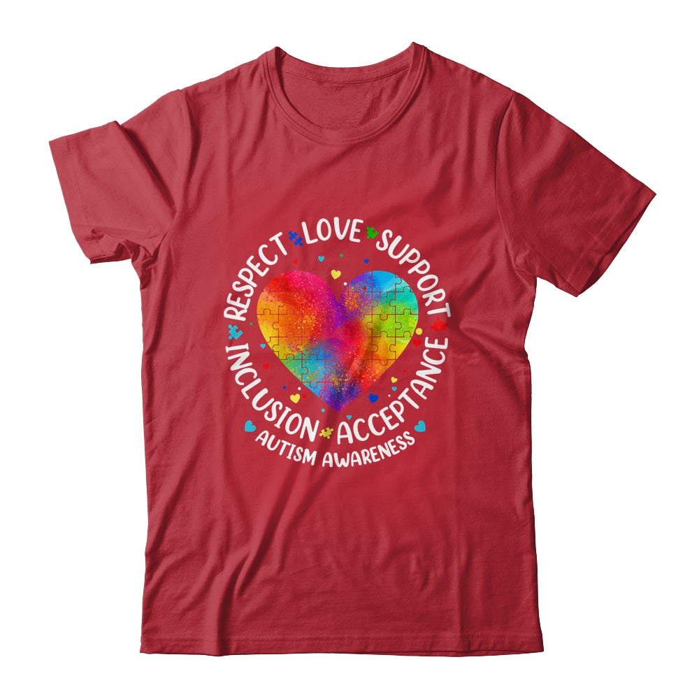 Autism Respect Love Inclusion Acceptance Awareness Women Kid Shirt & Hoodie | teecentury