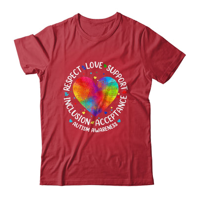 Autism Respect Love Inclusion Acceptance Awareness Women Kid Shirt & Hoodie | teecentury