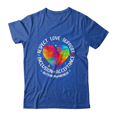 Autism Respect Love Inclusion Acceptance Awareness Women Kid Shirt & Hoodie | teecentury
