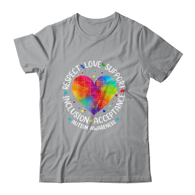 Autism Respect Love Inclusion Acceptance Awareness Women Kid Shirt & Hoodie | teecentury