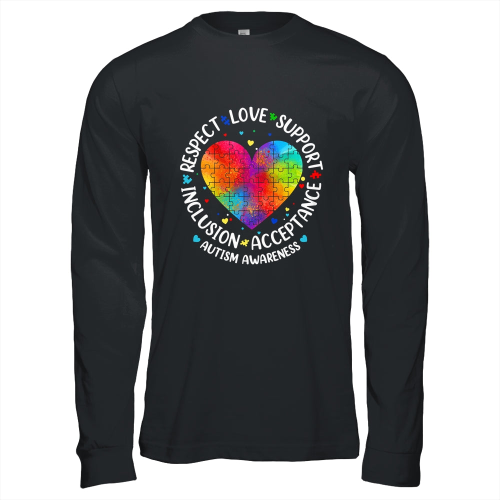 Autism Respect Love Inclusion Acceptance Awareness Women Kid Shirt & Hoodie | teecentury