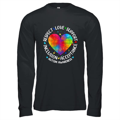 Autism Respect Love Inclusion Acceptance Awareness Women Kid Shirt & Hoodie | teecentury