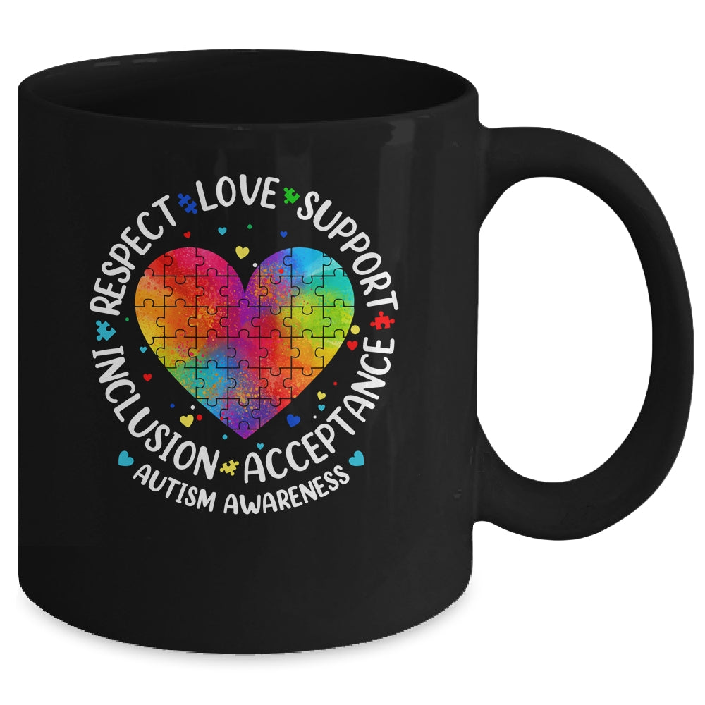 Autism Respect Love Inclusion Acceptance Awareness Women Kid Mug | teecentury