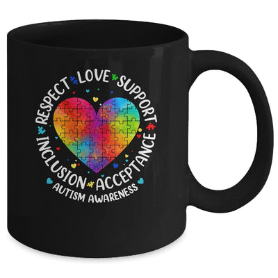Autism Respect Love Inclusion Acceptance Awareness Women Kid Mug | teecentury