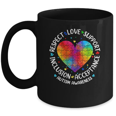 Autism Respect Love Inclusion Acceptance Awareness Women Kid Mug | teecentury