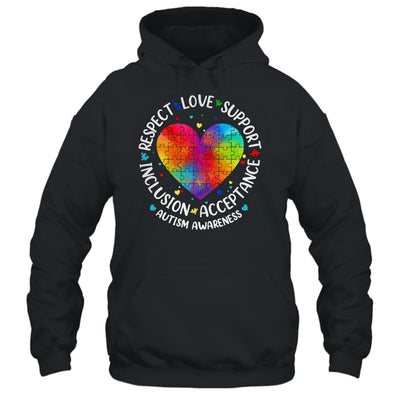Autism Respect Love Inclusion Acceptance Awareness Women Kid Shirt & Hoodie | teecentury