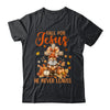 Autumn Gnome Cross Fall For Jesus He Never Leaves Christian Shirt & Sweatshirt | teecentury
