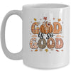Autumn Pumpkin Christian Thanksgiving Faith God Is So Good Mug | teecentury